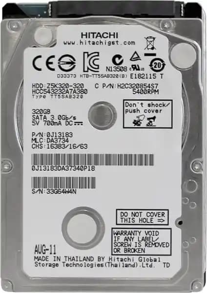 Hitachi Z5K320 320GB 5400RPM SATA 3 2.5 İnç Sabit Disk İncelemesi ve Özellikleri