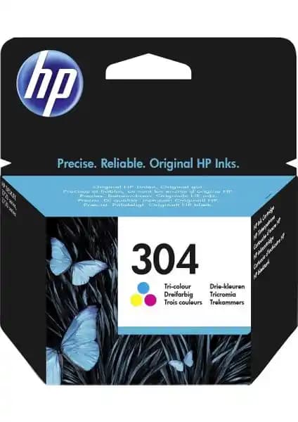 HP 304 Üç Renkli Mürekkep Kartuşu N9K05AE: Yüksek Kaliteli Renkli Baskılar İçin Uygun Seçenek