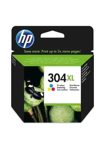 HP 304XL-N9K07AE Renkli Kartuş: Yüksek Kapasiteli ve Uyumlu Yazıcı Çözümü