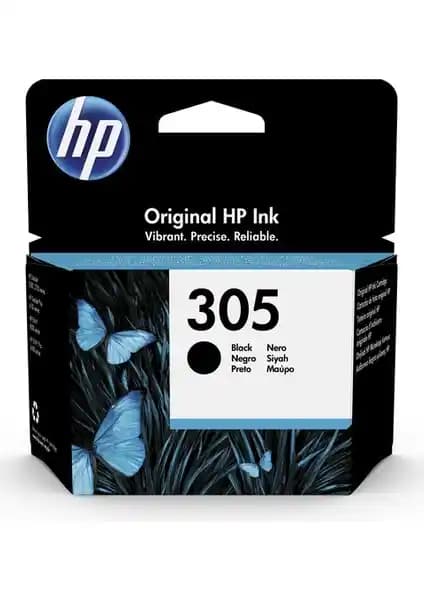 HP 305 Siyah Orijinal Mürekkep Kartuşu: Yüksek Kalite ve Güvenilirlik İçin Idealdir