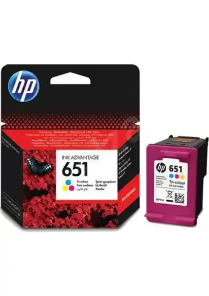 HP 651 Renkli Mürekkep Kartuşu C2P11AE: Yüksek Kalite ve Güvenilirlik Sağlayan Orijinal Ürün