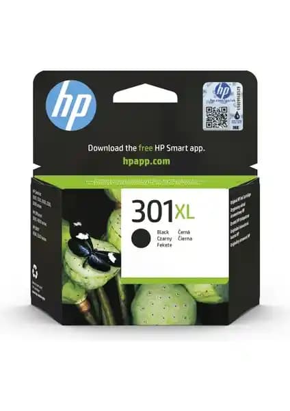 HP Orijinal 301XL Siyah Mürekkep Kartuşu Yüksek Kapasite ve Güvenilirlik