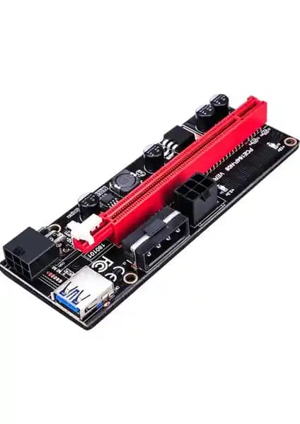 Hubstein Riser V009S Plus Altın Kaplama PCIe Risler Madencilik ve Yüksek Performans Kullanımı