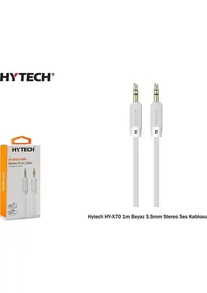 Hytech HY-X70 1 Metre Beyaz Stereo Ses Kablosu Yüksek Kalite ve Güvenilirlik