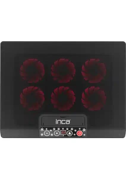 Inca INC-601GMS 6 Fanlı Notebook Soğutucu Yüksek Performans ve Şık Tasarım