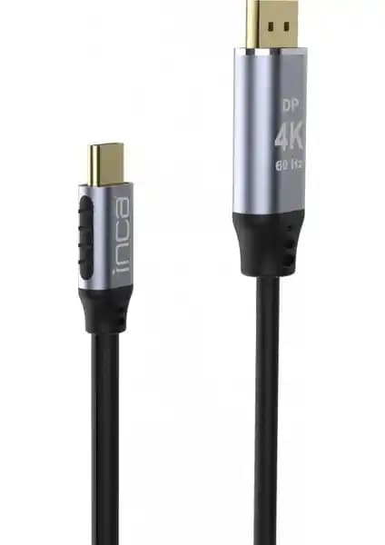 Inca Type-C - DisplayPort 4K Kablo: Yüksek Performanslı ve Dayanıklı Bağlantı Çözümü