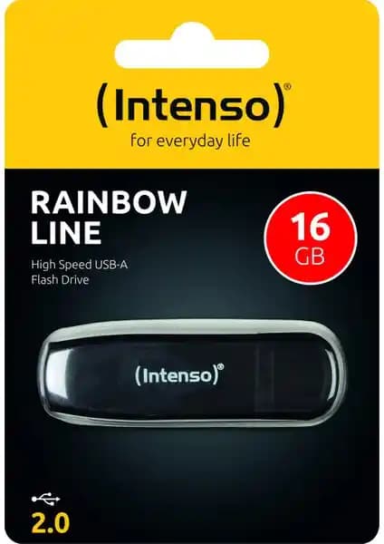 Intenso 16GB Rainbow Line USB 2.0: Güvenilir ve Şık Veri Saklama Çözümü