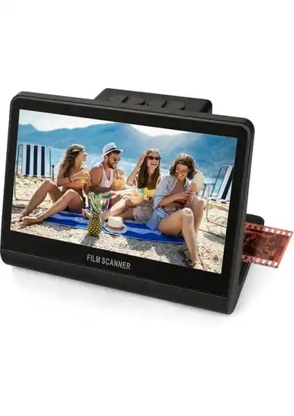 Jerbiaby 7 İnç LCD Ekranlı 48 MP Film ve Slayt Tarayıcı ile Eski Anıları Dijitale Dönüştürün