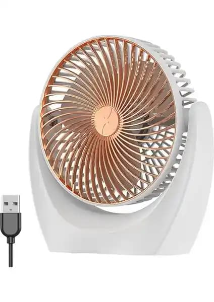 Kakusan 3 Kademeli Usbli Şarj Edilebilir Masa Fanı: Kompakt ve Yüksek Performanslı Soğutma Çözümü