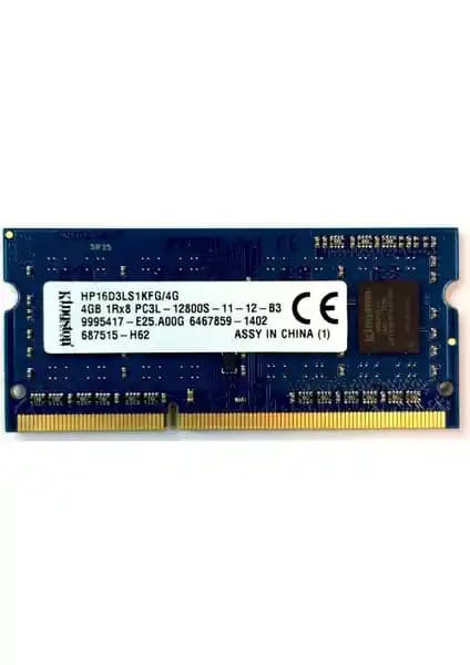 Kingston 4GB DDR3L Notebook RAM 1600MHz Yüksek Performans ve Güvenilirlik