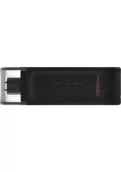 Kingston DT70 128GB USB-C 3.2 Gen 1 Flash Bellek: Yüksek Kapasiteli ve Taşınabilir Depolama Çözümü