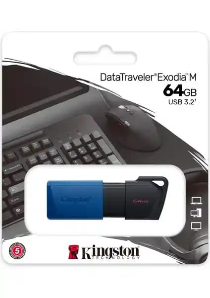 Kingston Exodia M 64GB USB 3.2 Flash Bellek: Yüksek Performans ve Taşınabilirlik Özellikleri