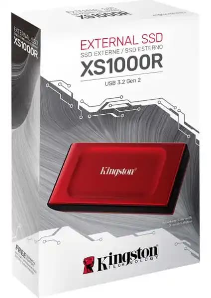 Kingston SXS1000R/1000G 1TB Kırmızı Taşınabilir SSD Yüksek Hız ve Portatiflik