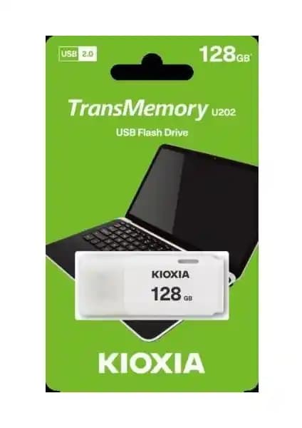 Kioxia 128GB Beyaz USB 2.0 Flash Bellek Günlük ve Profesyonel Veri Taşımada Güvenilirlik