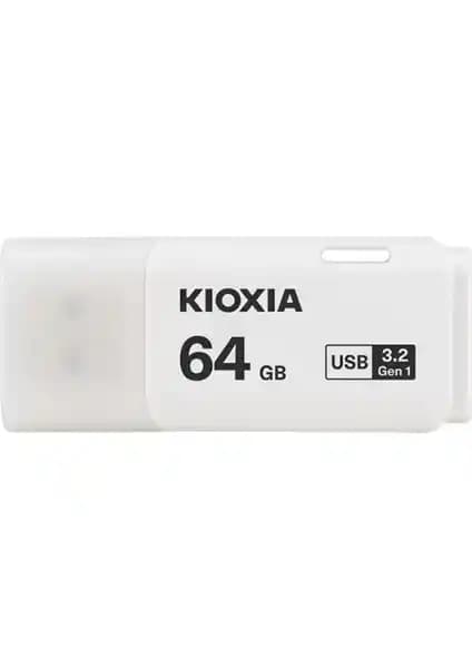 Kioxia 64GB Beyaz USB 3.2 Gen 1 Flash Bellek Günlük Kullanım İçin Uygun