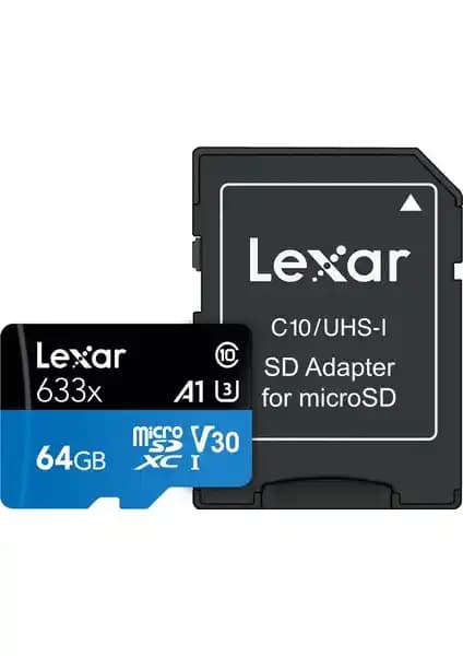 Lexar 633X 64GB microSDXC Hafıza Kartı Yüksek Performans ve Güvenilirlik Sunar