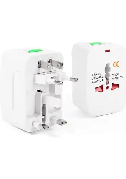 Lisa Butik Çoklu Bağlantılı Dünya Priz Çevirici Adaptör ile Güvenli Seyahat