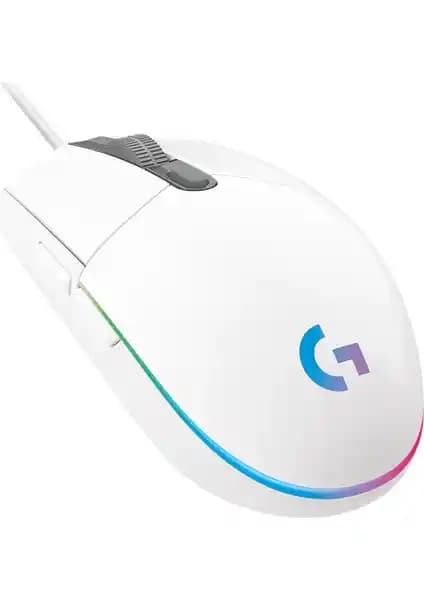 Logitech G203 Lightsync Beyaz Oyun ve Profesyonel Kullanım İçin Yüksek Performanslı Fare