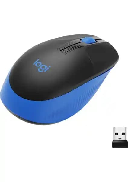 Logitech M191 Büyük Eller İçin Ergonomik Kablosuz Mouse Yüksek Hassasiyetli ve Uzun Pil Ömrüyle