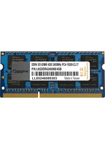 Longline 4GB DDR4 RAM: Notebooklar İçin Yüksek Hız ve Güvenilirlik Sağlayan Bellek Modülü