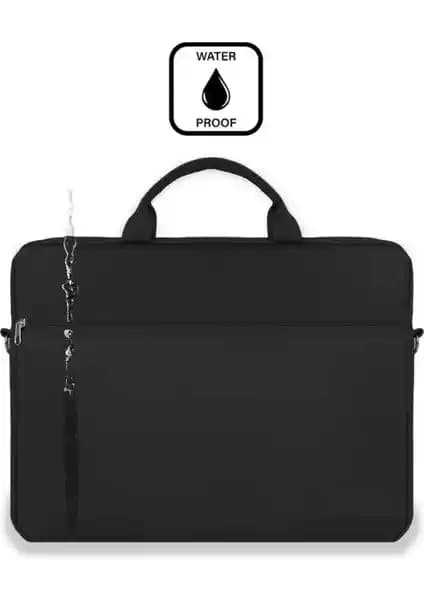 Moda West 15.6 inç su geçirmez kumaş laptop ve evrak çantası detayları