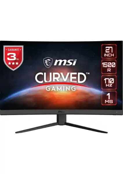 MSI 27 İnç G27CQ4 E2 Kavisli Oyun Monitörü Yüksek Performans ve Göz Konforu Sağlar