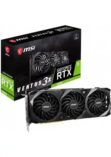 MSI Geforce RTX 3080 VENTUS 3X PLUS 10G OC LHR ile üstün oyun ve grafik performansı