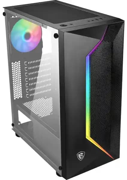 MSI MAG Vampiric 100R Temperli Cam ve Yüksek Hava Akışına Sahip Micro ATX Bilgisayar Kasa