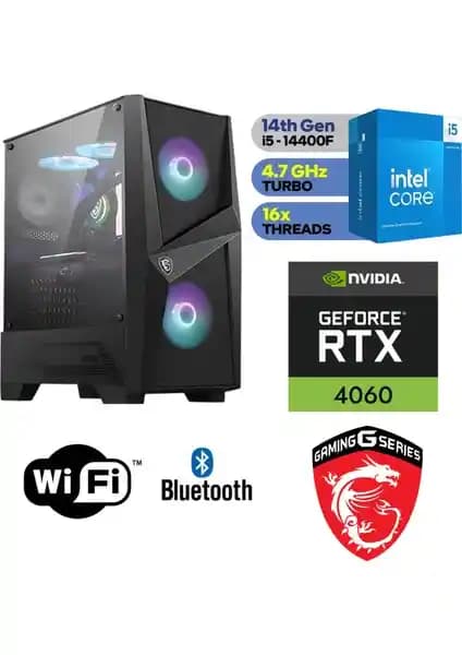 MSI Şafak-Gaming PC DDR5 ile yüksek performans ve şık tasarım bir arada