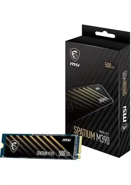 MSI Spatium M390 500GB NVMe M.2 SSD - Yüksek Hız ve Güvenilirlik Sağlayan Depolama Çözümü