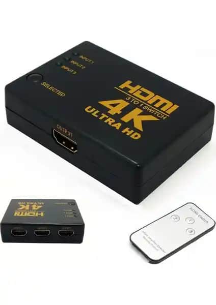 Onten Kablosuz 3 Port HDMI Switch ile Yüksek Kaliteli Görüntü ve Ses Deneyimi