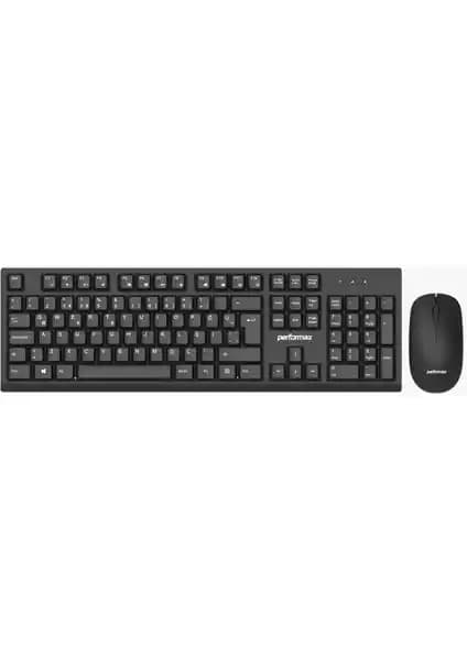 Performax Kablosuz Klavye ve Mouse Seti Siyah Ev ve Ofis Kullanımı için Uygun