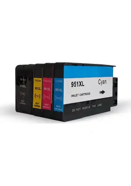 Photoink 1 Takım BK 950/951XL Uyumlu Kartuşlar - Yüksek Kalite ve Güvenilirlik