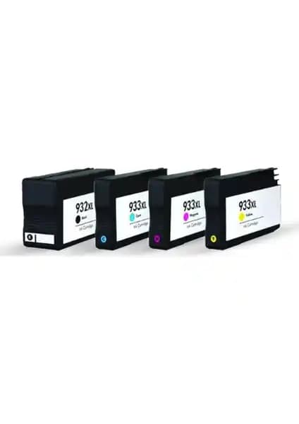 Photoink Officejet 7612 4 Renk Kartuş Seti Orijinal ve Yüksek Kapasiteyle Güvenilir Baskı