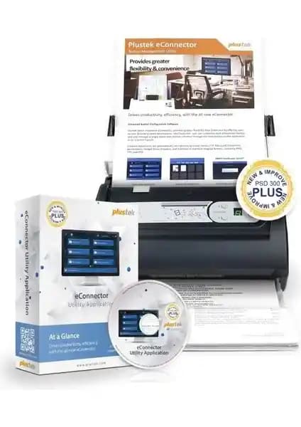 Plustek PSD300 Plus Adf'li Belge Tarayıcı ile Hızlı ve Güvenilir Dijital Dönüşüm Çözümü