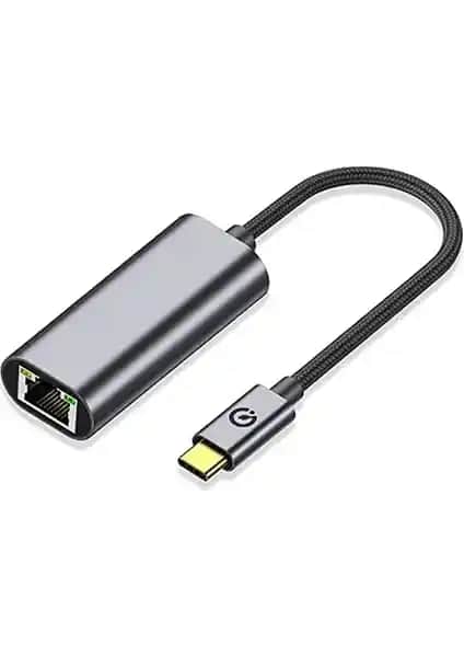 QGeeM QG04 Type-C RJ45 Ethernet Dönüştürücü Kablo Hızlı ve Güvenilir Bağlantı Çözümü