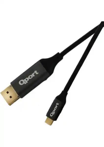 Qport Q-THD Type-C to DisplayPort 4K 60Hz Kablo: Yüksek Çözünürlük ve Güçlü Bağlantı Özelliği