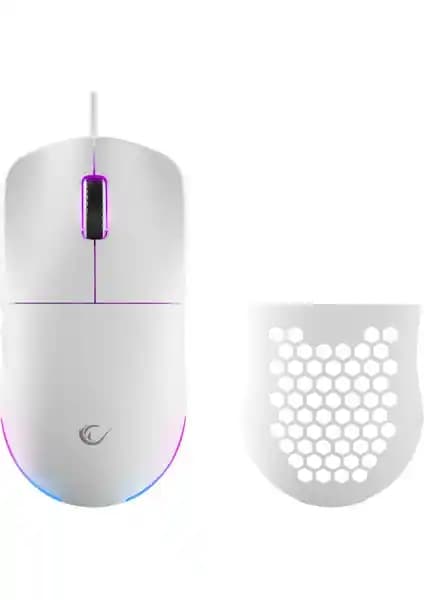 Rampage Blink Beyaz Gaming Mouse 12800 DPI ve Çoklu Makro Tuşlarıyla Performansı Artırır