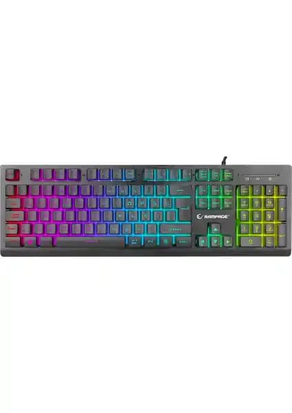 Rampage Miracle K2 RGB Mekanik Oyun ve Ofis Kullanımı İçin Dayanıklı Klavye