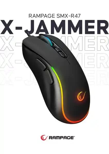 Rampage SMX-R47 X-Jammer USB Siyah RGB Işıklı 7200 DPI Oyuncu Mouse Özellikleri ve Kullanıcı Yorumları