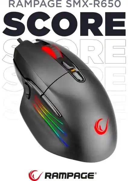 Rampage SMX-R650 SCORE Siyah USB Oyun Mouse İncelemesi ve Performans Değerlendirmesi