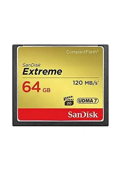 SanDisk 64GB CF Extreme Hafıza Kartı Yüksek Hız ve Dayanıklılık Sağlar