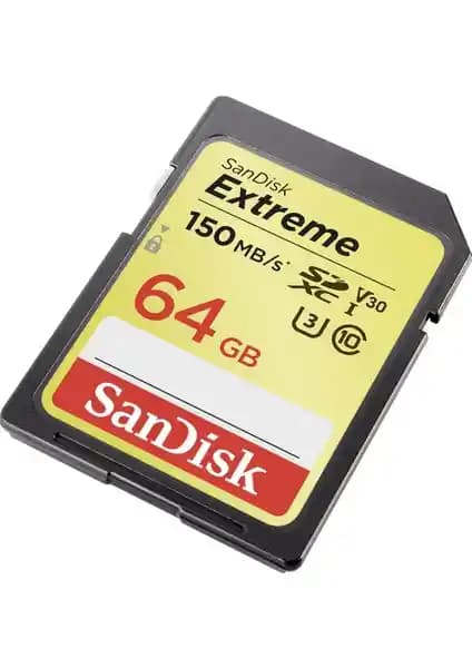 Sandisk Extreme 64GB SDXC Hafıza Kartı Yüksek Hız ve Güvenilirlik Sunar