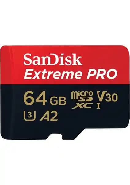 SanDisk Extreme PRO 64GB MicroSDXC UHS-1 A2 ile Yüksek Performanslı Depolama Çözümü