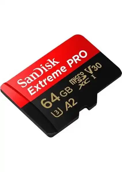 SanDisk Extreme Pro 64GB microSDXC UHS-I Hafıza Kartı Yüksek Hız ve Güvenilirlik Sağlar
