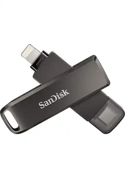 Sandisk Ixpand Luxe 64GB USB Bellek iPhone ve USB-C Cihazları İçin Yüksek Kapasiteli Veri Depolama