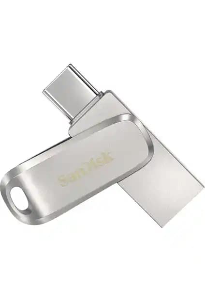 Sandisk Ultra Dual Drive Luxe 64GB USB 3.1 Type-C yüksek performans ve dayanıklılık sunan taşınabilir bellek