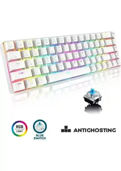 Sarftech T60 Beyaz RGB Kablolu Gaming Klavye İncelemesi ve Özellikleri