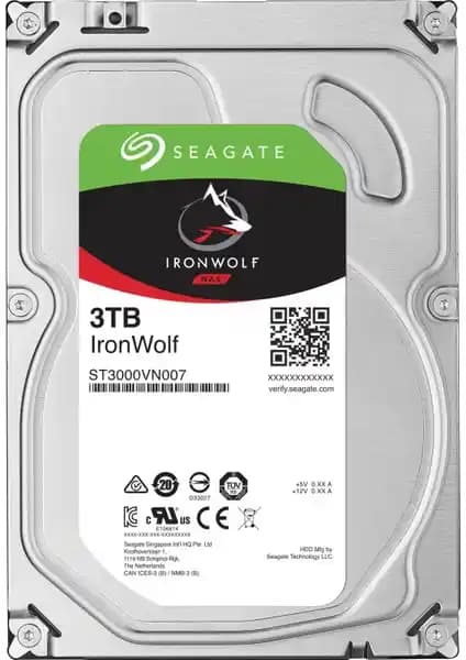 Seagate IronWolf NAS HDD 3TB Güçlü ve Güvenilir Veri Depolama Çözümü