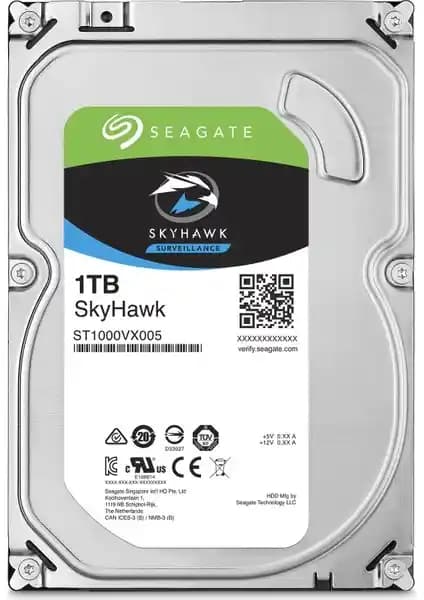 Seagate SKYHAWK 1TB Sabit Disk Güvenlik Sistemleri İçin Dayanıklı ve Yüksek Kapasiteli Çözüm